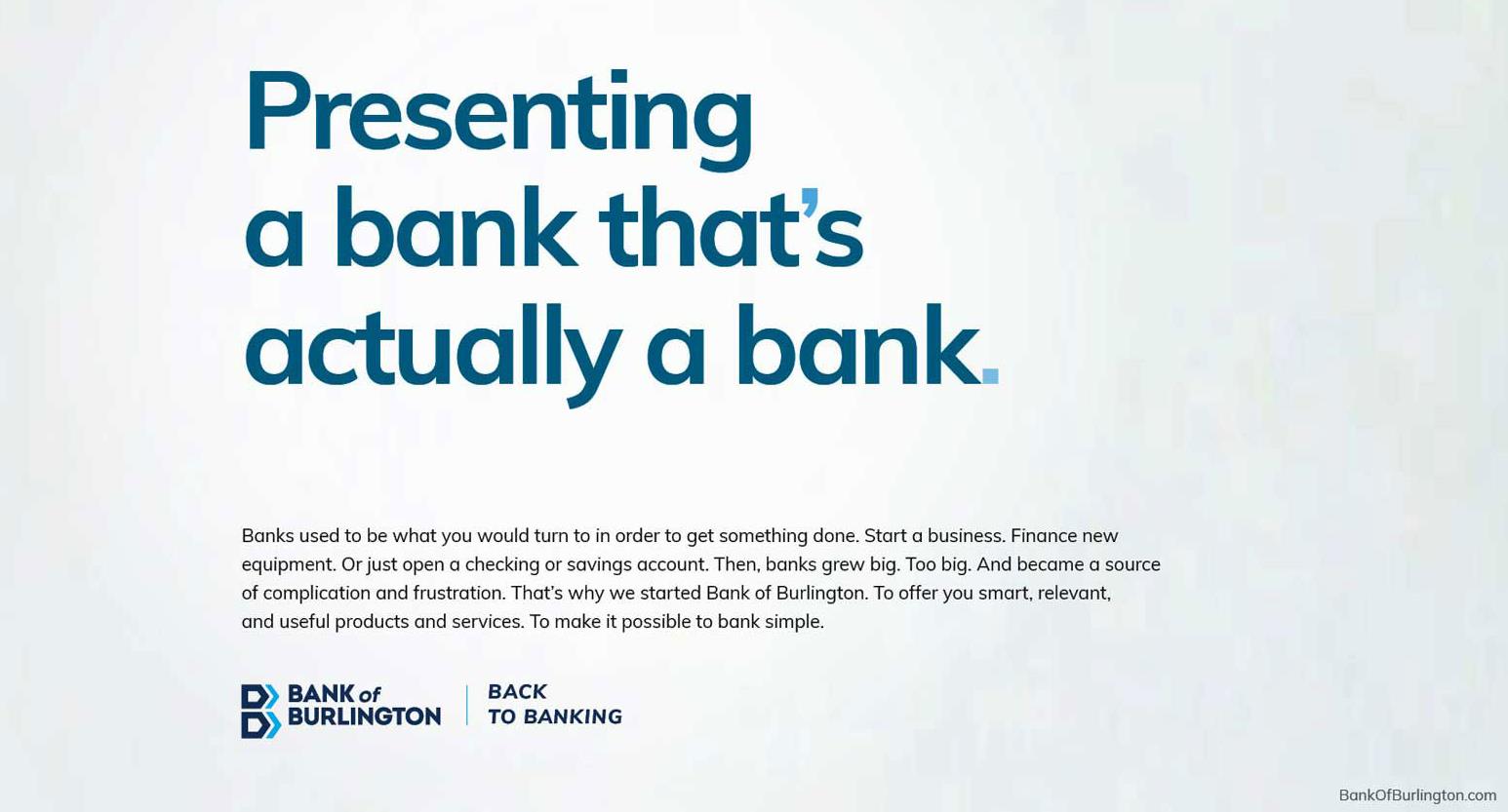Launching a different kind of bank. 